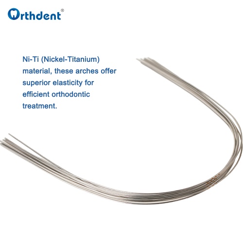 10Packs Dental Orthodontic Arch Wires Super Elastic Niti Round/Rectangular Arch Wire Natural Form Upper Lower Dentistry Material