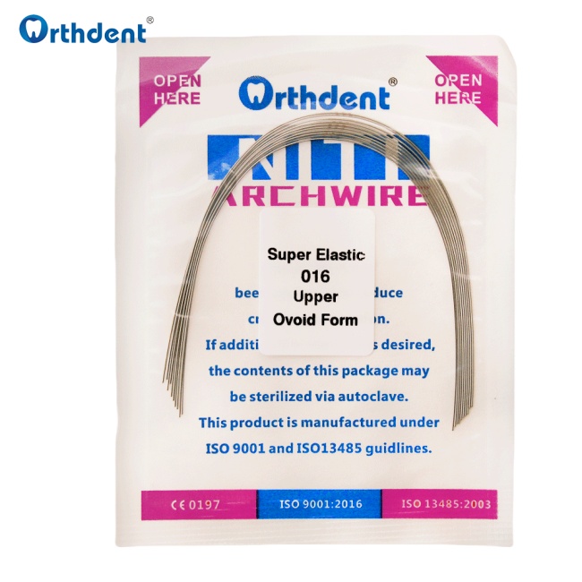 Orthdent 10Pcs/Pack Orthodontics Niti Arch Wies Dental Super Elastic Archwires Ovoid Form Round/Rectangular Teeth Braces Dentistry