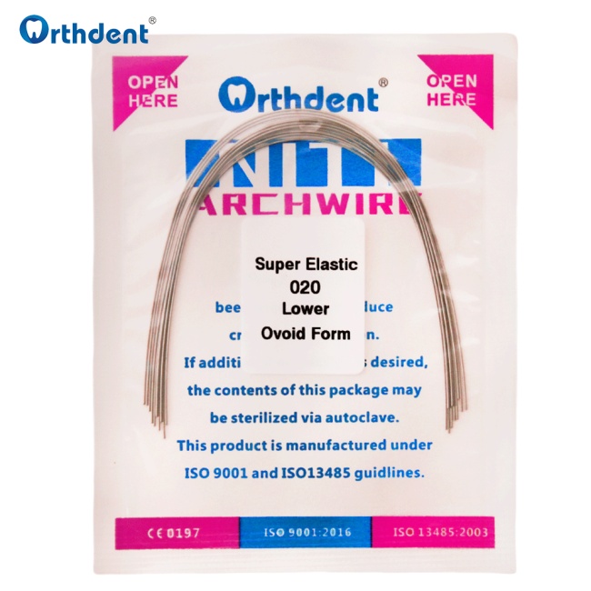 Orthdent 10Pcs/Pack Orthodontics Niti Arch Wies Dental Super Elastic Archwires Ovoid Form Round/Rectangular Teeth Braces Dentistry