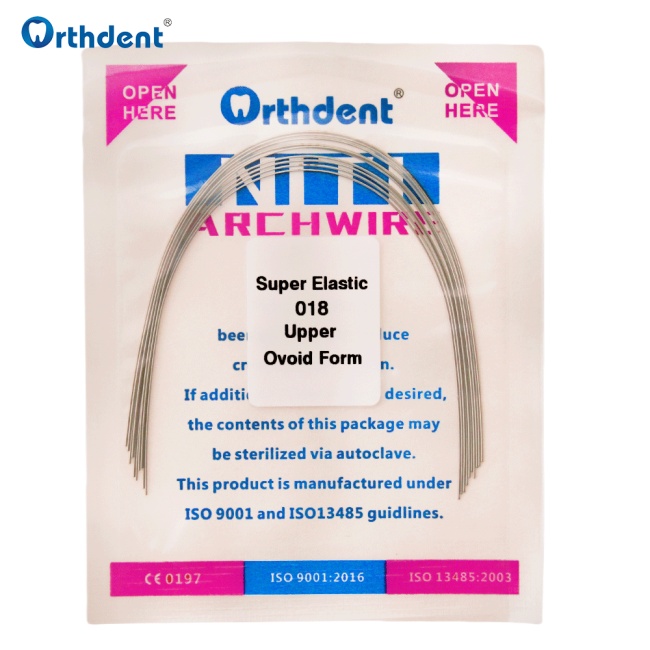 Orthdent 10Pcs/Pack Orthodontics Niti Arch Wies Dental Super Elastic Archwires Ovoid Form Round/Rectangular Teeth Braces Dentistry
