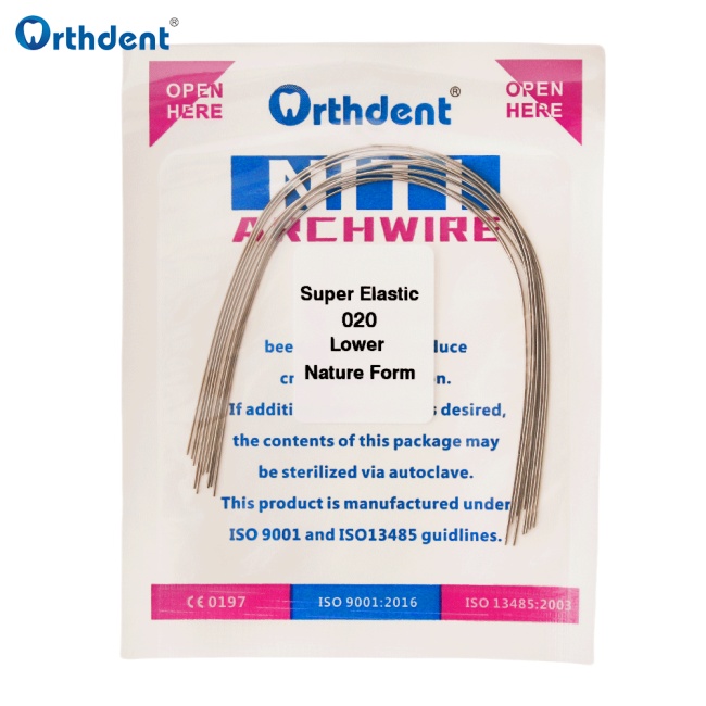 Transparent Tooth Wire Orthdent 10Pcs/Pack Orthodontic Dental arch wire Niti Super Elastic ...