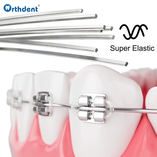 Orthdent 10Pcs/Pack Orthodontic Dental arch wire Niti Super Elastic Round/Rectangular Wires Natural Form Teeth Materials