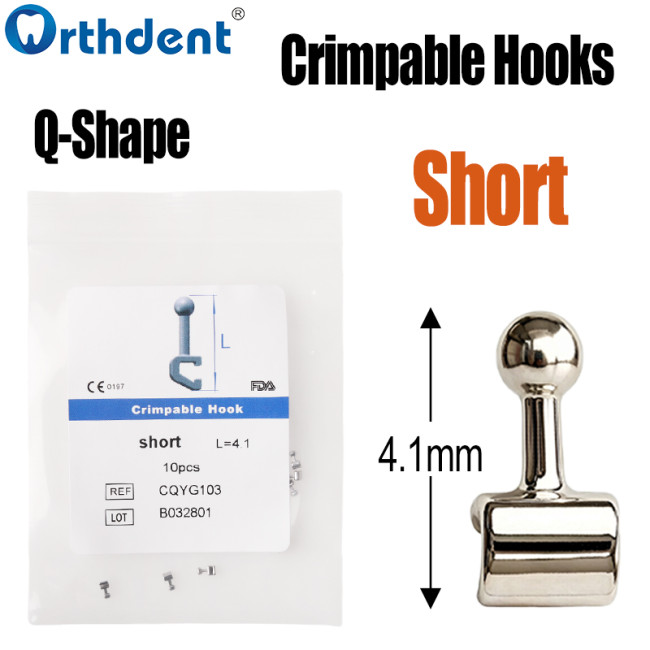 crimpable hook ball short 4.1mm