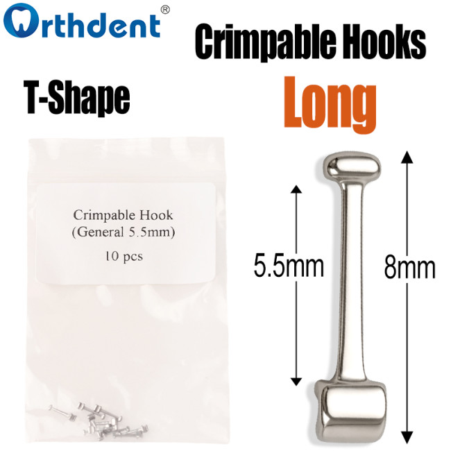 crimpable hook T shank 5.5mm