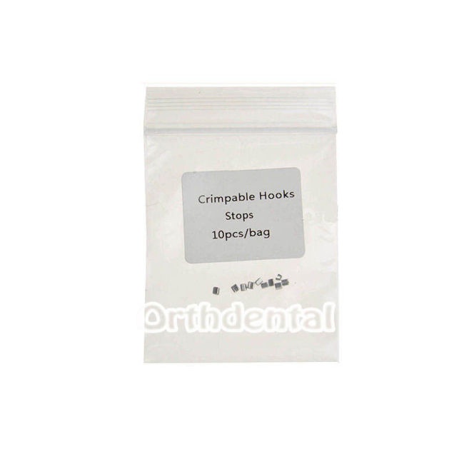 10pcs/Pack Dental Orthodontic Crimpable Hook & Stop | Long/Short Size Available