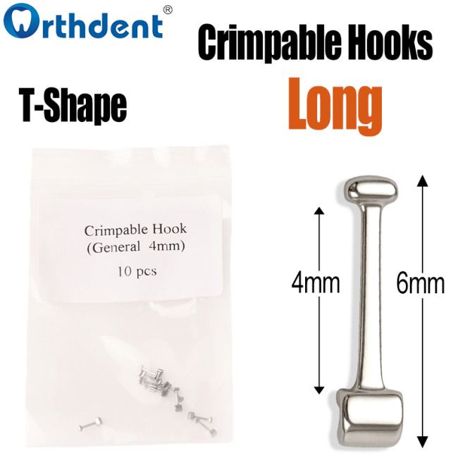 crimpable hook T shank 4.0mm