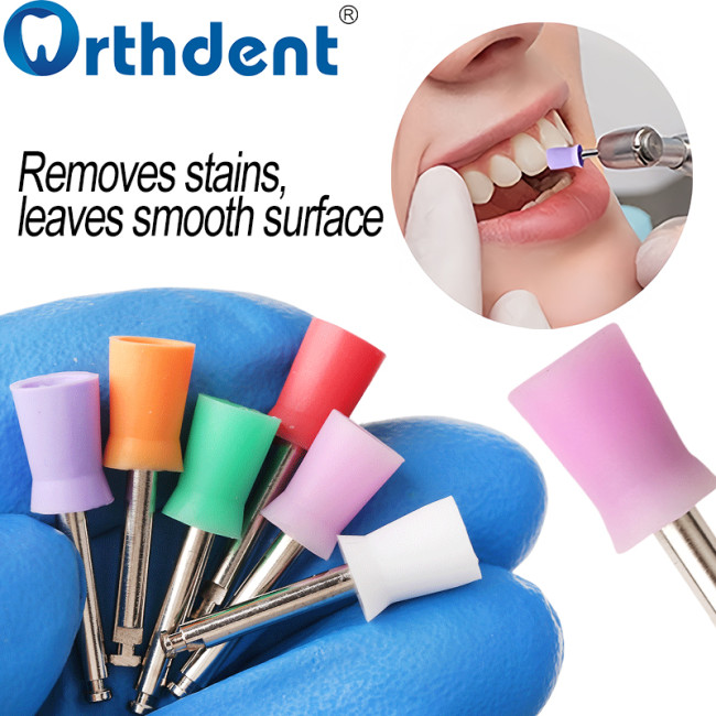 latch type polishing cup for teeth polishing and stain removal