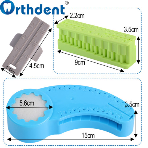1Pc Dental Endodontic Measuring Station & Ruler Endo Block File Measuring Tools Autoclavable