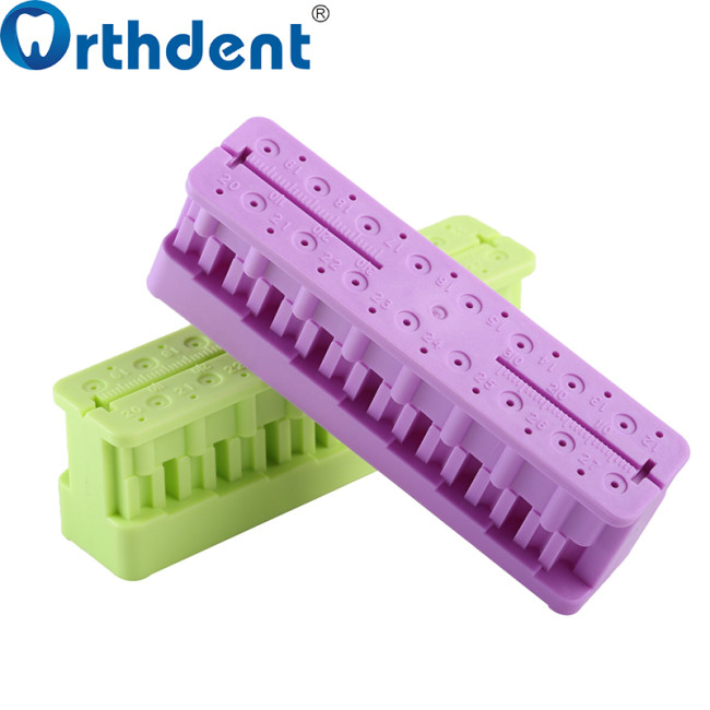 1Pc Dental Endodontic Measuring Station & Ruler Endo Block File Measuring Tools Autoclavable