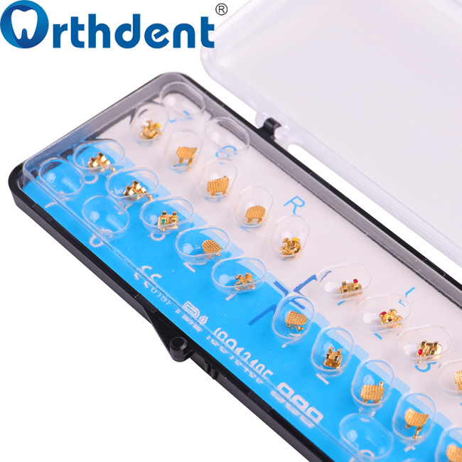 gold plated orthodontic brackets