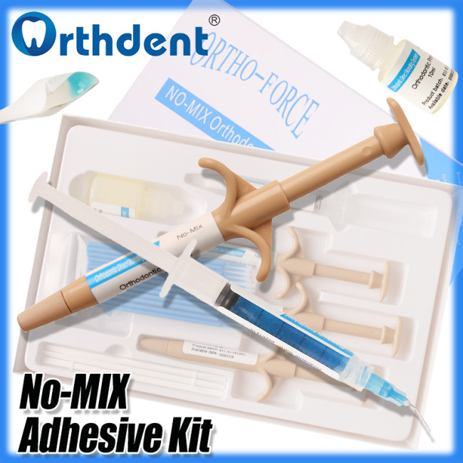 Dental Orthodontic No-Mix Adhesive Resin Full Kit Direct Bonding System For Braces Brackets