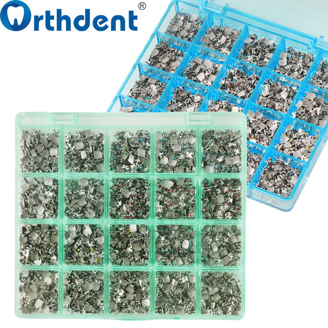 metal orthodontic brackets product display