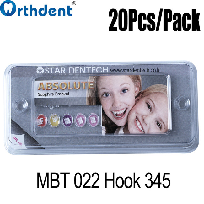 ceramic bracket MBT 0.022 hooks 3-4-5
