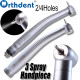 PAX-SU Standard 3 Spray Press Type Dental Handpiece 2*Hole /4-Hole For High Speed Handpiece