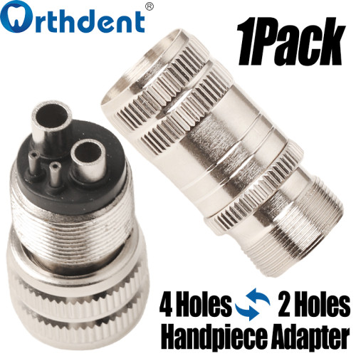 Dental Handpiece Turbine Conversion Adapter Transform 4 Holes to 2 Holes / 2 Holes to 4 Holes