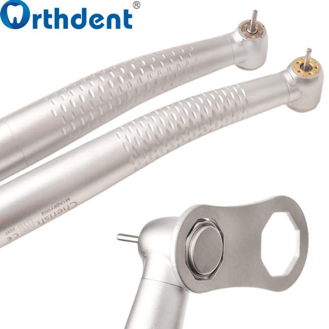 Dental 5-LED 5-Spray High Speed Dental Handpiece Push Button 2/4 Hole 1 Box