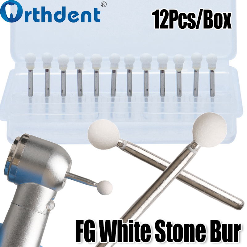 Whitestone Bur Dental Polishing FG White Stone Bur RD1 Round Shape Ceramic Grinder ...