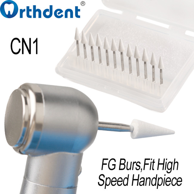 CN1 white stone bur clinical use on high speed handpiece