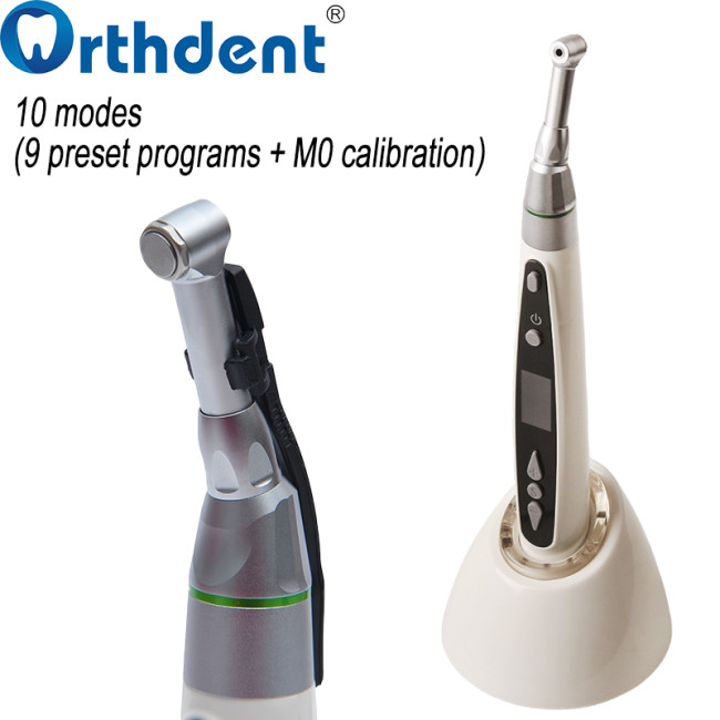 Dental Endo Motor with OLED Display & 16:1 Contra Angle Root Canal Therapy 10 Programs US/EU Plug