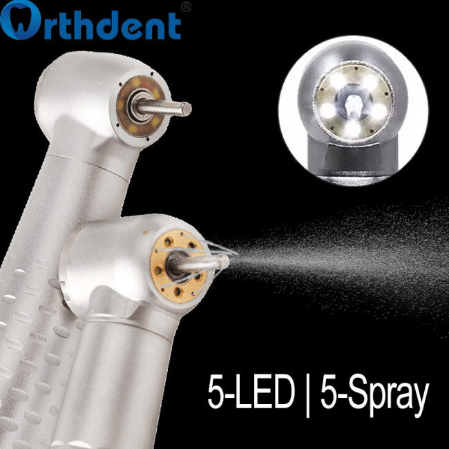 high speed handpiece 5-LED 5-spray head detail