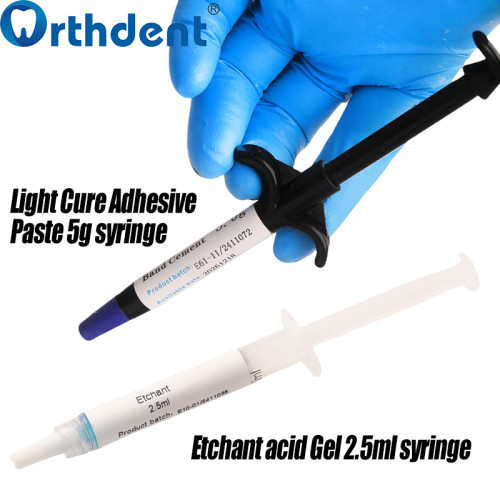 Orthodontic Adhesive Light Cure Blue Glue Kit Adhesive Bonding Resin Set For Braces Brackets