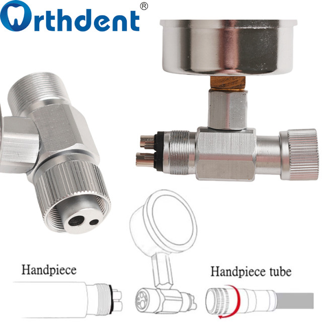 handpiece manometer clinical connection and test use
