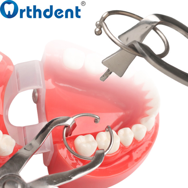 Dental Sectional Matrix Complete Kit Contoured Matrices 1.330 & 1.398 Metal Matrices Pliers Silicone Wedges