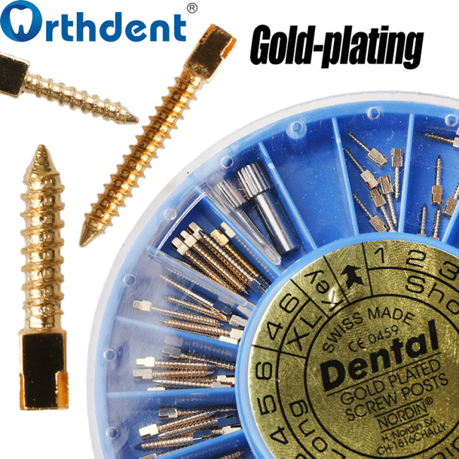 endo screw posts gold plated material detail