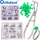 Dental Sectional Matrix Complete Kit Contoured Matrices 1.330 & 1.398 Metal Matrices Pliers Silicone Wedges