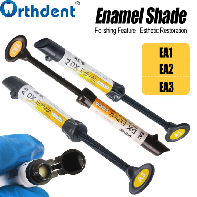 Dentex enamel A shades A1 A2 A3 yellow color code