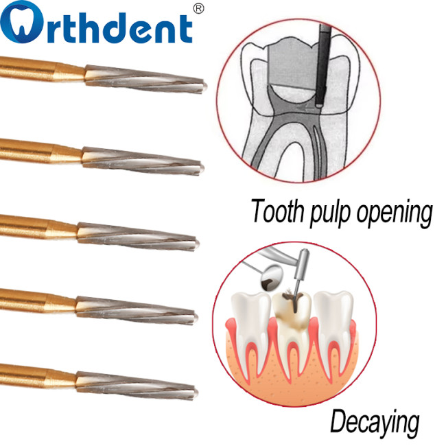 Dental Carbide Burs Endo-Z/Zekrya Endodontic Cutter Polishing Drills For High Speed Handpiece 5Pcs/Pack