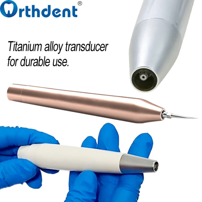 piezo scaler handpiece titanium alloy transducer for long service life
