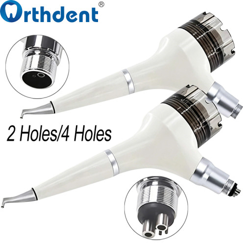 Dental Air Polisher White 2/4 Hole 0.7mm Small-Dia Nozzle Abrasion Sandblaster for Tooth Polishing
