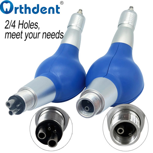 1Pack Dental Air Polisher Blue/Orange 2/4 Hole Air Sandblastingn System For Stain Removal & Teeth Whitening