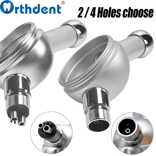 Dental Metal Air Polisher 2/4 Hole Abrasion Sandblaster Aluminum Alloy for Teeth Whitening Stain Removal