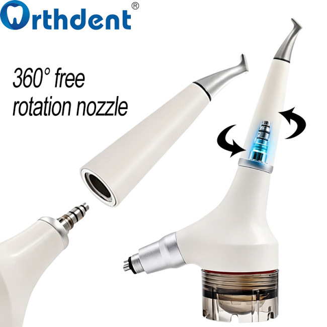 air polisher 360 degree rotation plug-in handle easy attachment removal

