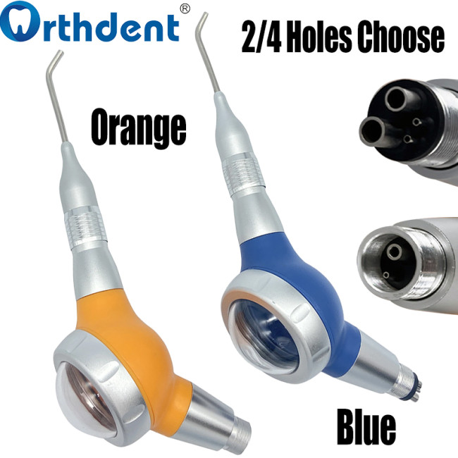 air polisher multiple options blue orange color with 2 or 4 hole
