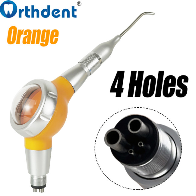 1Pack Dental Air Polisher Blue/Orange 2/4 Hole Air Sandblastingn System For Stain Removal & Teeth Whitening