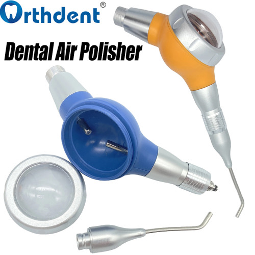 1Pack Dental Air Polisher Blue/Orange 2/4 Hole Air Sandblastingn System For Stain Removal & Teeth Whitening