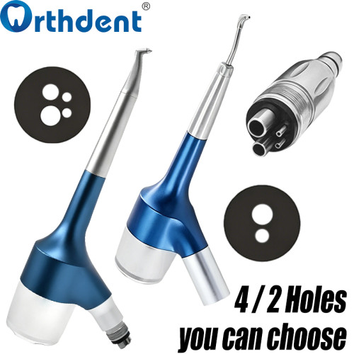 Dental Air Polisher with NSK & EMS Compatible Heads 2/4 Hole Teeth Whitening Sandblaster Prophy