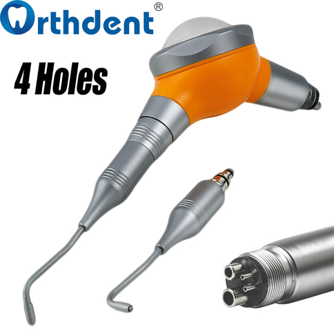 Dental Air Polisher 2/4 Hole Abrasion Sandblaster Polishing Air Water Spray Anti-Backflow