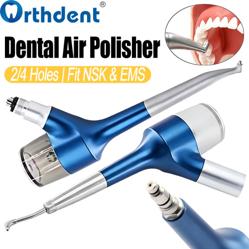 Dental Air Polisher with NSK & EMS Compatible Heads 2/4 Hole Teeth Whitening Sandblaster Prophy