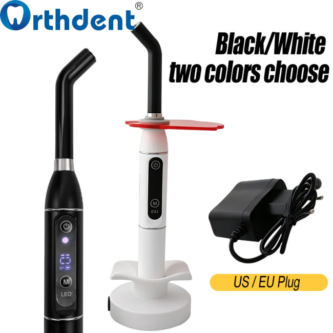 LED curing light black white color with US and EU plug options