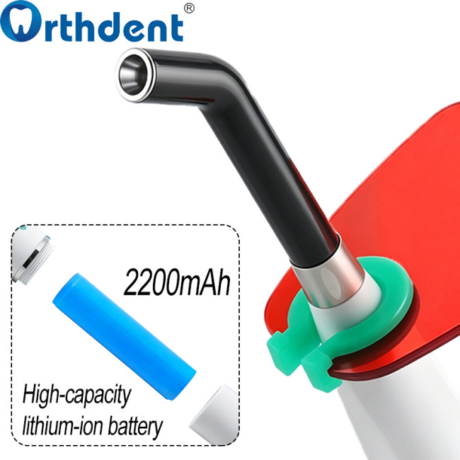 LED curing light 2200mAh large capacity battery for extended use