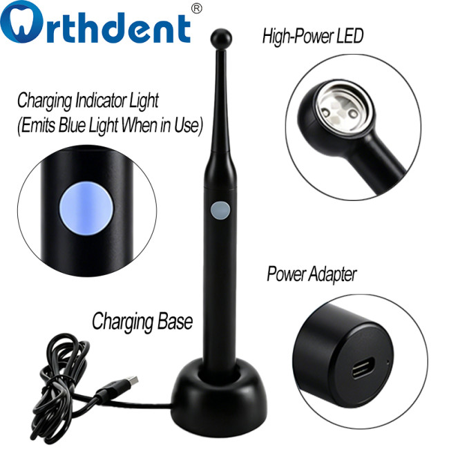 1 second curing light product structure detachable 360 degree rotating curing head