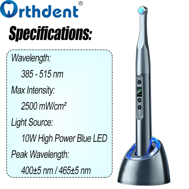 LED curing light 10W high power up to 2500mW/cm² intensity