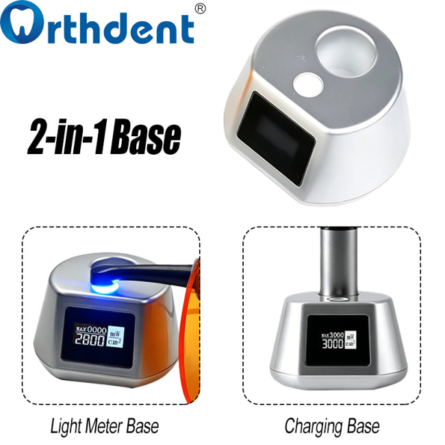 1 second curing light 2-in-1 charging and light meter base