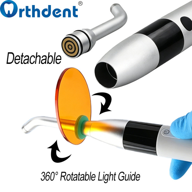 white curing light 360 rotatable and detachable light guide