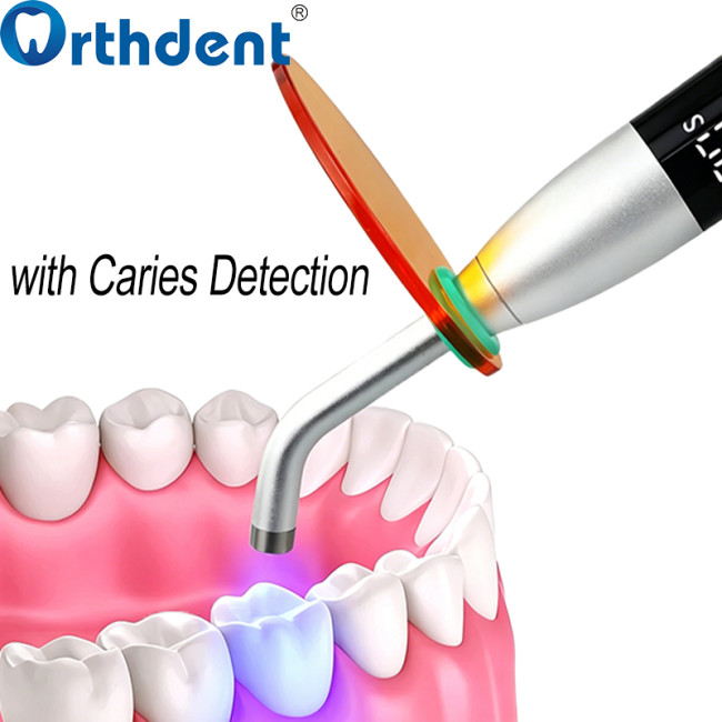 Dental White LED 1-Second Curing Light with Caries Detection 5 Modes Restoration Lamp