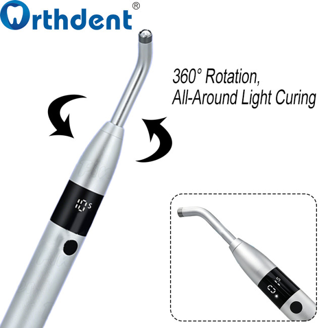 Dental White LED 1-Second Curing Light with Caries Detection 5 Modes Restoration Lamp